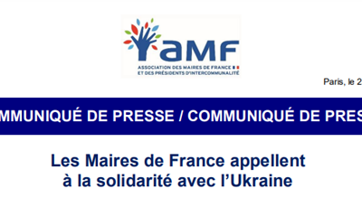 Appel des Maires de France à la solidarité Ukraine
