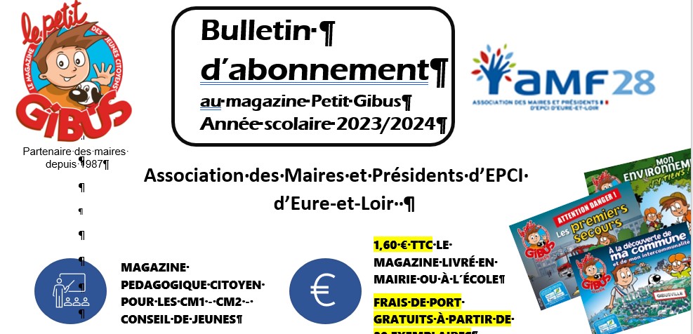 Bulletin 2023/2024 Le petit Gibus